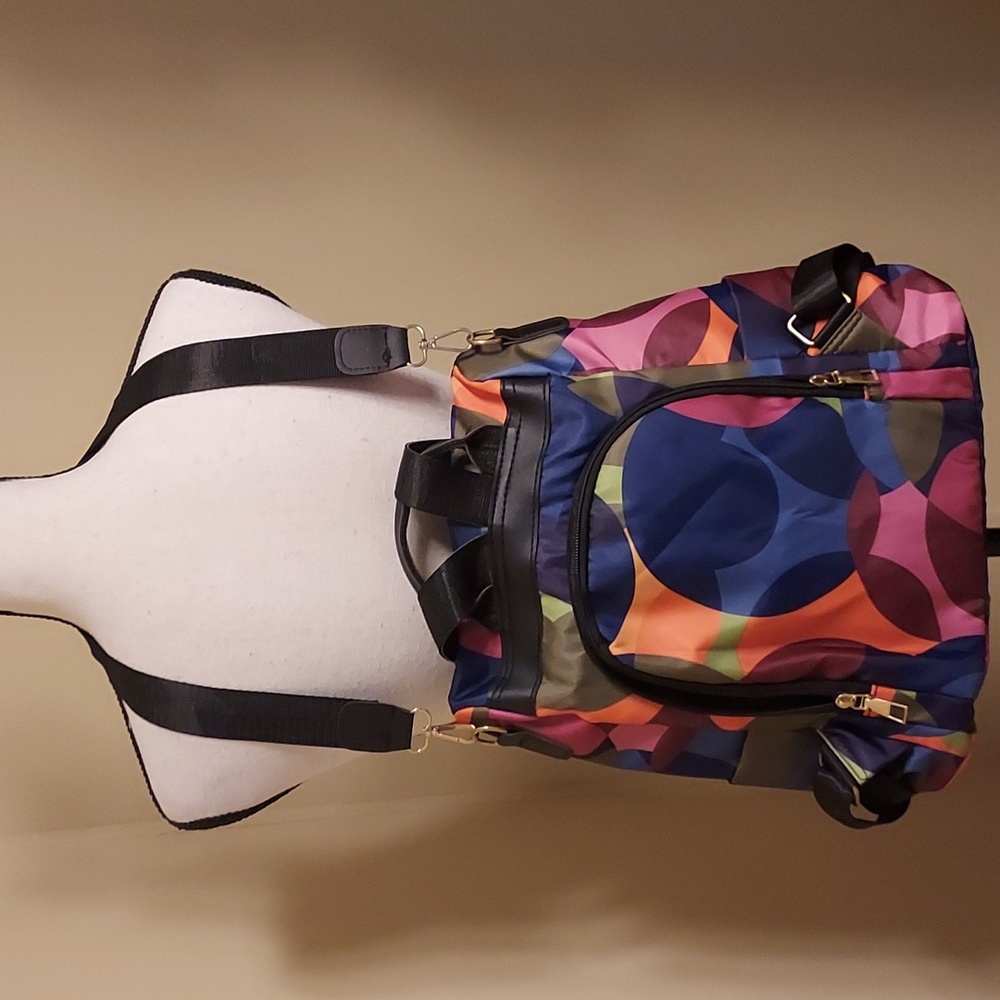Poaba Colorful Geometric Backpack - Picture 5 of 5
